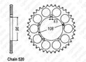 Rear sprocket 125 Tuareg Wind 89-