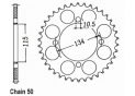 Rear sprocket 650 Elefant 86-87