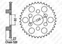 Rear sprocket 125 Af1 87-89