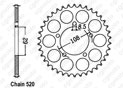 Rear sprocket 125 Pegaso 89-98