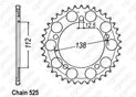 Rear sprocket Vt 750 C Shadow 97-00