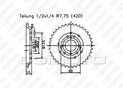 Rear sprocket Derbi Senda/Fenix 96-