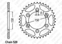 Rear sprocket Yamaha