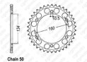 Rear sprocket Vtr 1000 Sp-1 00-01