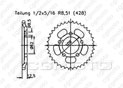 Rear sprocket Mz 125 Route 00-02