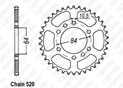 Rear sprocket Quad 400 Kfx/Ltz