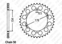 Rear sprocket Vfr800f V-tec 02-