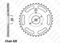 Rear sprocket Suzuki Jr 50 85-06