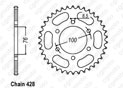 Rear sprocket Yamaha Yzf 125 R 08-