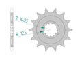 Front sprocket 520 Kawasaki