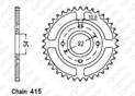 Rear sprocket Yam Tzr50 / Power 98