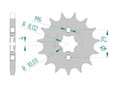 Front sprocket 428 Kawasaki