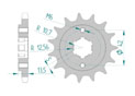 Front sprocket 530 CAGIVA