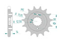 Front sprocket 530 CAGIVA