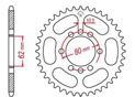 Rear sprocket TT Esjot