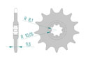 Front sprocket 520 HUSQVARNA CR