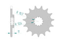 Front sprocket 520 HUSQVARNA