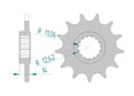 Front sprocket Chain 520