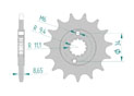 Front sprocket Chain 520 KTM 390 Duke ABS, KTM RC 390