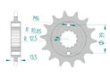 Front sprocket 520 KYMCO, TGB