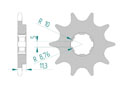 Front sprocket 520 MONTESA 310/311