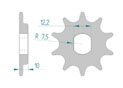 Front sprocket 415 KTM SX 50