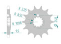 Front sprocket 428 BETA