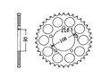 Rear sprocket Aluminium Ducati Chain 530