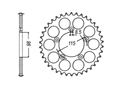 Rear sprocket Aluminium KTM Chain 420