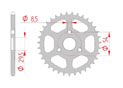 rear steel sprocket 420 honda