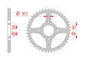 rear steel sprocket 520 honda