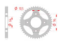 rear steel sprocket 428 honda