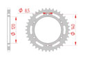 rear steel sprocket 520 honda