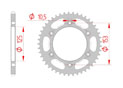 rear steel sprocket 520 honda