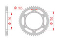 rear steel sprocket 520 honda