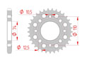 rear steel sprocket 530 honda