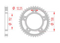 rear steel sprocket 530 honda