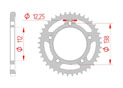 rear steel sprocket 525 honda