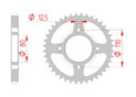 rear steel sprocket 530 honda