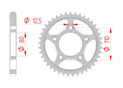 rear steel sprocket 530 honda