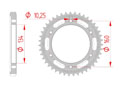 rear steel sprocket 530 honda