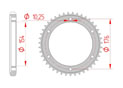 rear steel sprocket 530 honda