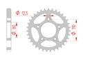 rear steel sprocket 630 honda