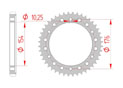 rear steel sprocket 530 honda