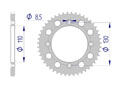 NB Rear alu sprocket  #420