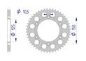 AFAM Rear alu sprocket  #520 HONDA XR