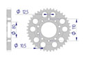 AFAM Rear alu sprocket  #530 CB/R 1000