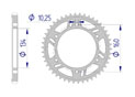 AFAM Rear alu sprocket  #525 HONDA