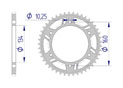 AFAM Rear alu sprocket  #520 HONDA