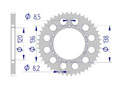 AFAM Rear alu sprocket  #520 #H 11601J